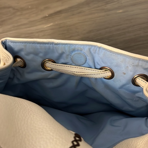 COLE HAAN CREAMY IVORY VILLAGE GROMMET HOBO SHOULDER BAG - Picture 16 of 17